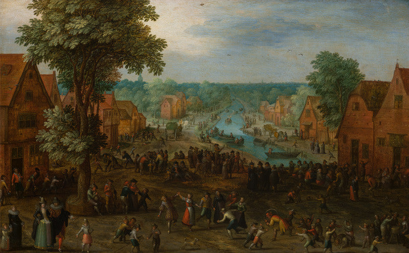 Kermesse du village - Jan Brueghel l'Ancien image 1 copie peinte à la main à l’huile
