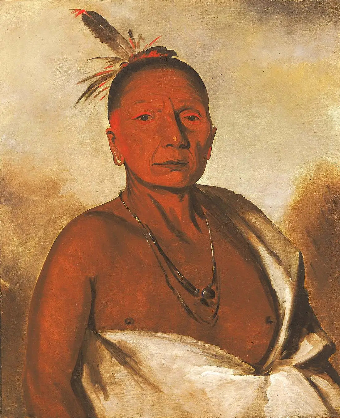 Kid-à-day un brave distingué - George Catlin - Alpha Reproduction