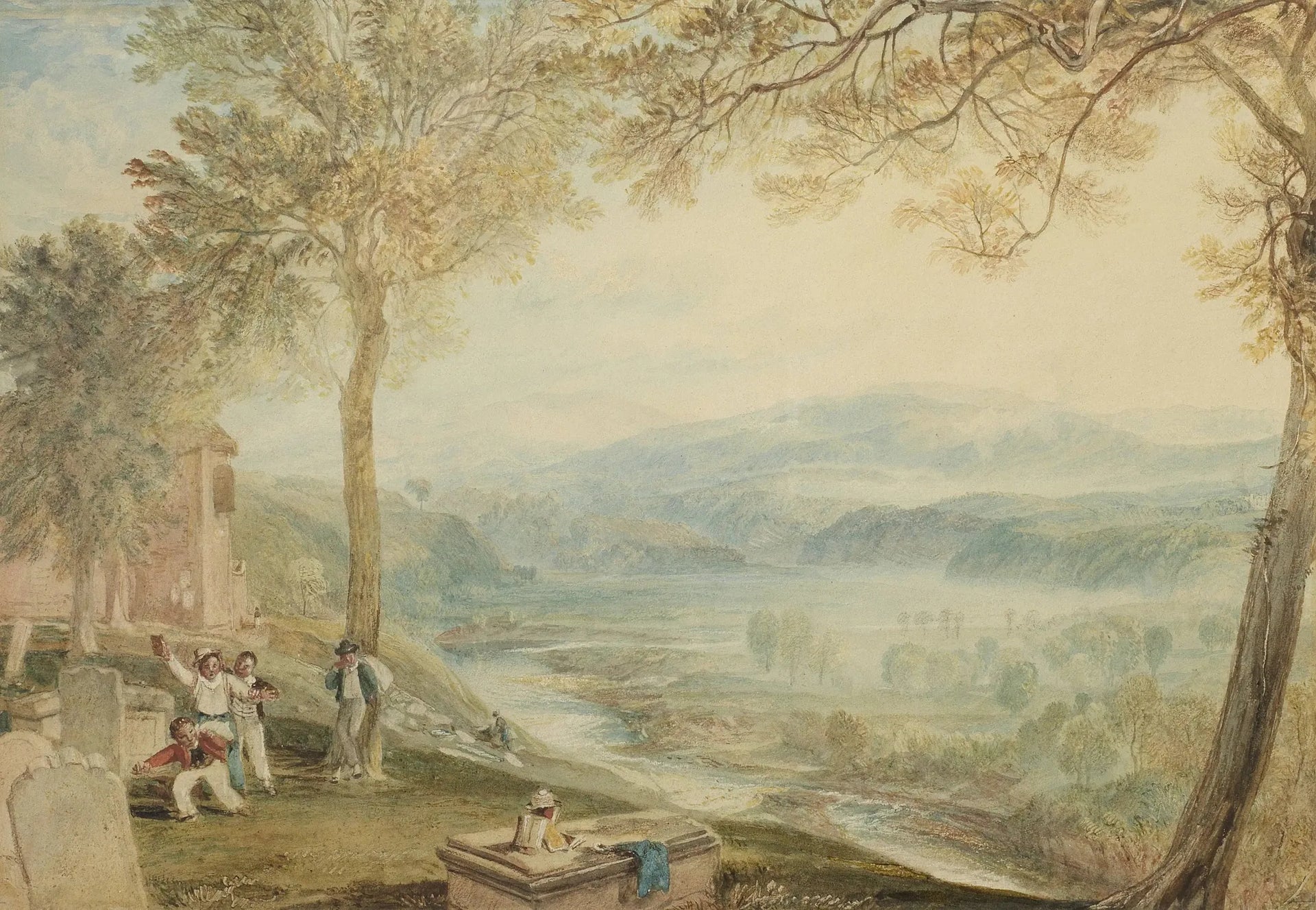 Kirkby Lonsdale Churchyard - J. M. W. Turner image 1 reproduction réalisée par Alpha Reproduction