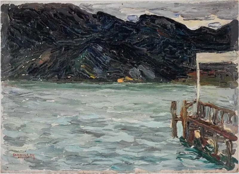 Kochel, lago e ponte I - Vassily Kandinsky