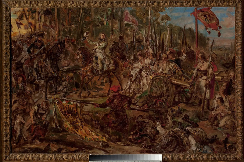 Kościuszko a Racławice, schizzo - Jan Matejko