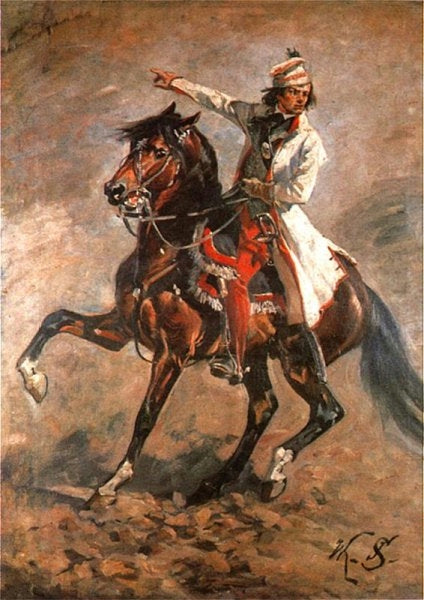 Kościuszko on horseback - Jan Styka