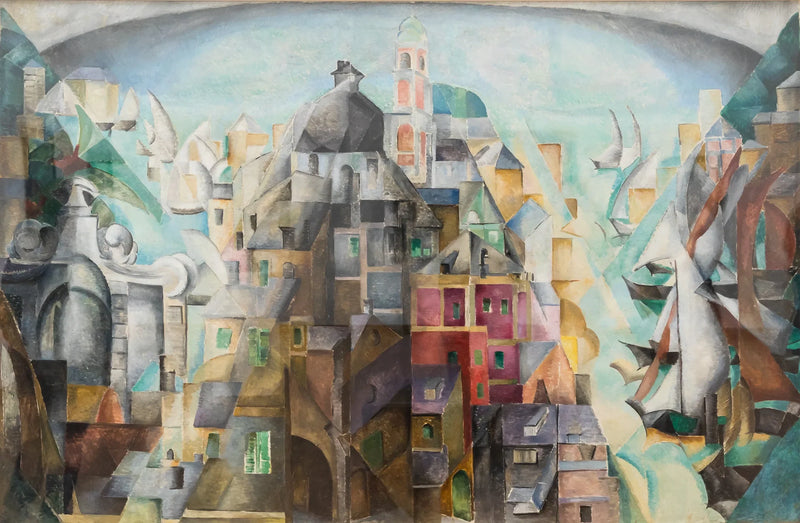 Kubo-Futuristische Komposition (Hafen) - Alexandra Exter