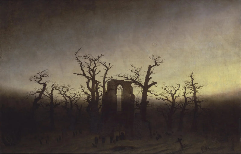 L'Abbazia in una foresta di querce - Caspar David Friedrich