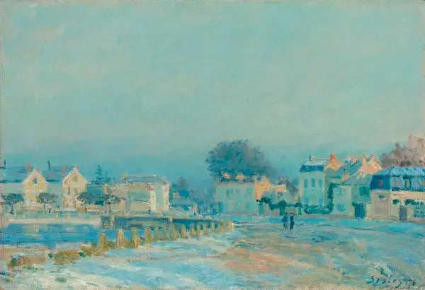 La Fontana a Marly-Le-Roi, gelatina bianca - Alfred Sisley