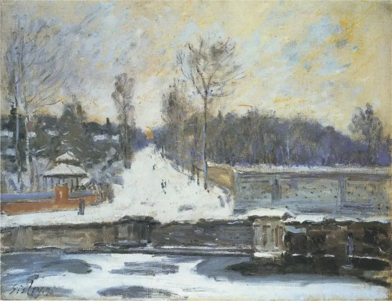 La Fontana di Marly, in inverno - Alfred Sisley