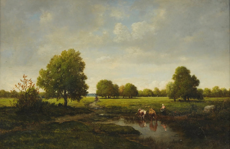 L'abbeveratoio - Théodore Rousseau