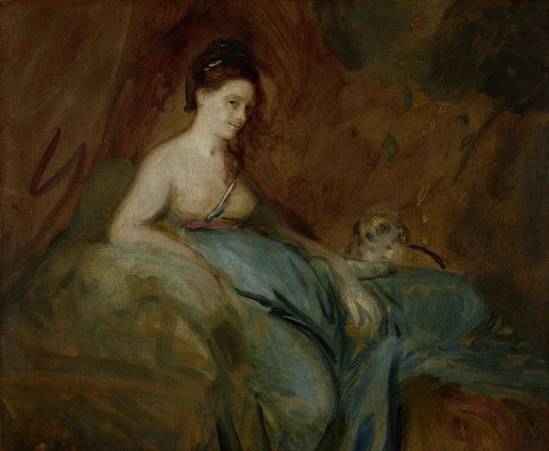 L'attrice Kitty Fisher nel ruolo di Danae - Joshua Reynolds