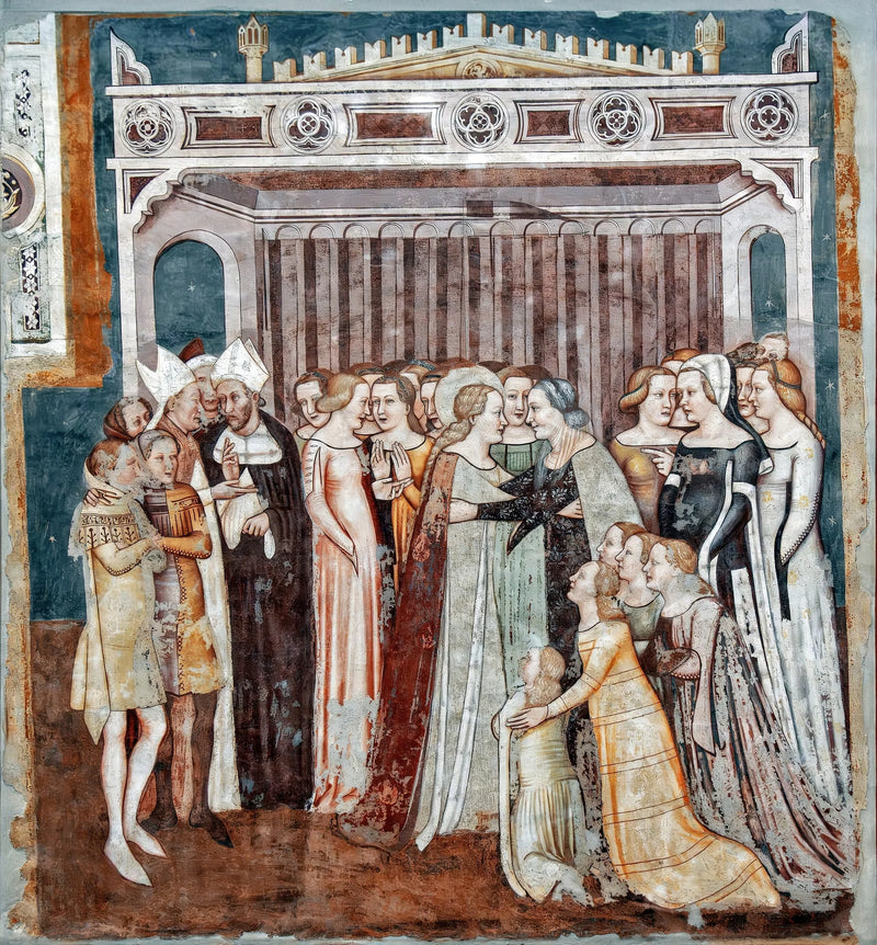 L'addio di Ursula a sua madre (Storie di Santa Ursula) - Tomaso da Modena