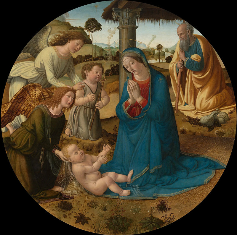 L'Adorazione del Bambino Gesù - Cosimo Rosselli