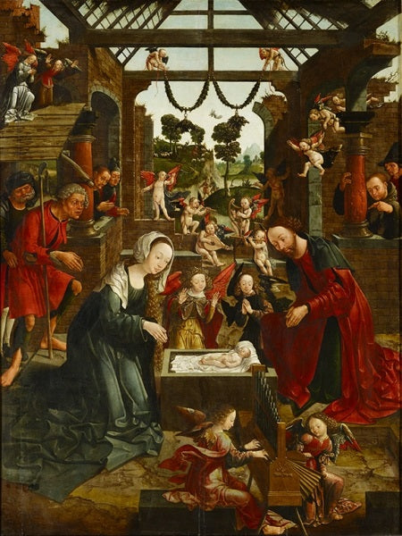 L'Adorazione dei pastori - Jacob Cornelisz van Oostsanen