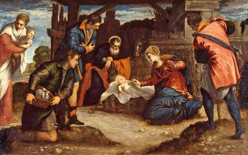 L’Adoration des bergers - Jacopo Tintoretto - Alpha Reproduction
