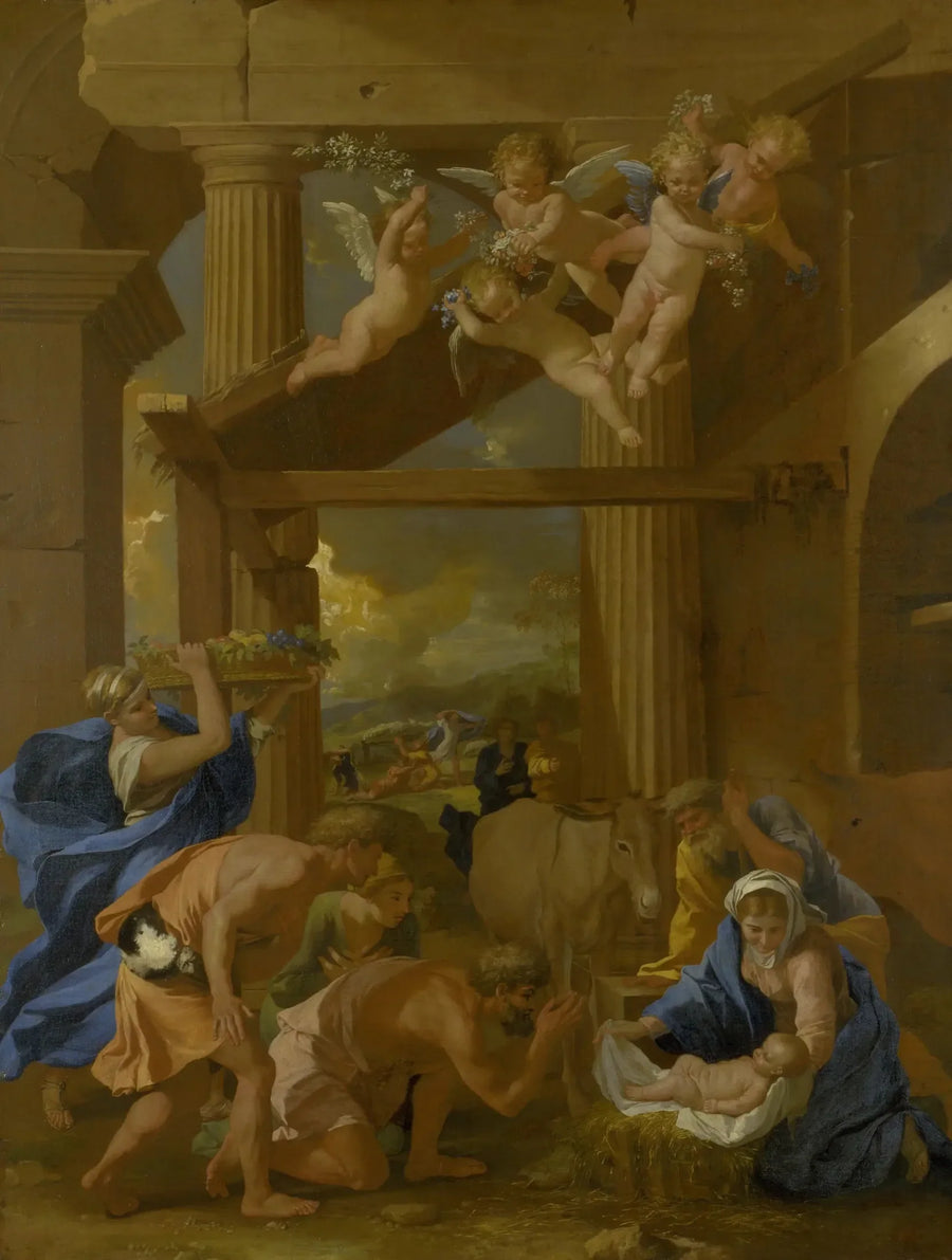 L'Adorazione dei pastori - Nicolas Poussin