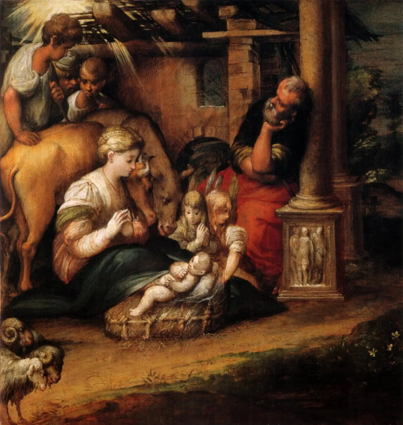 L'Adorazione dei pastori - Parmigianino