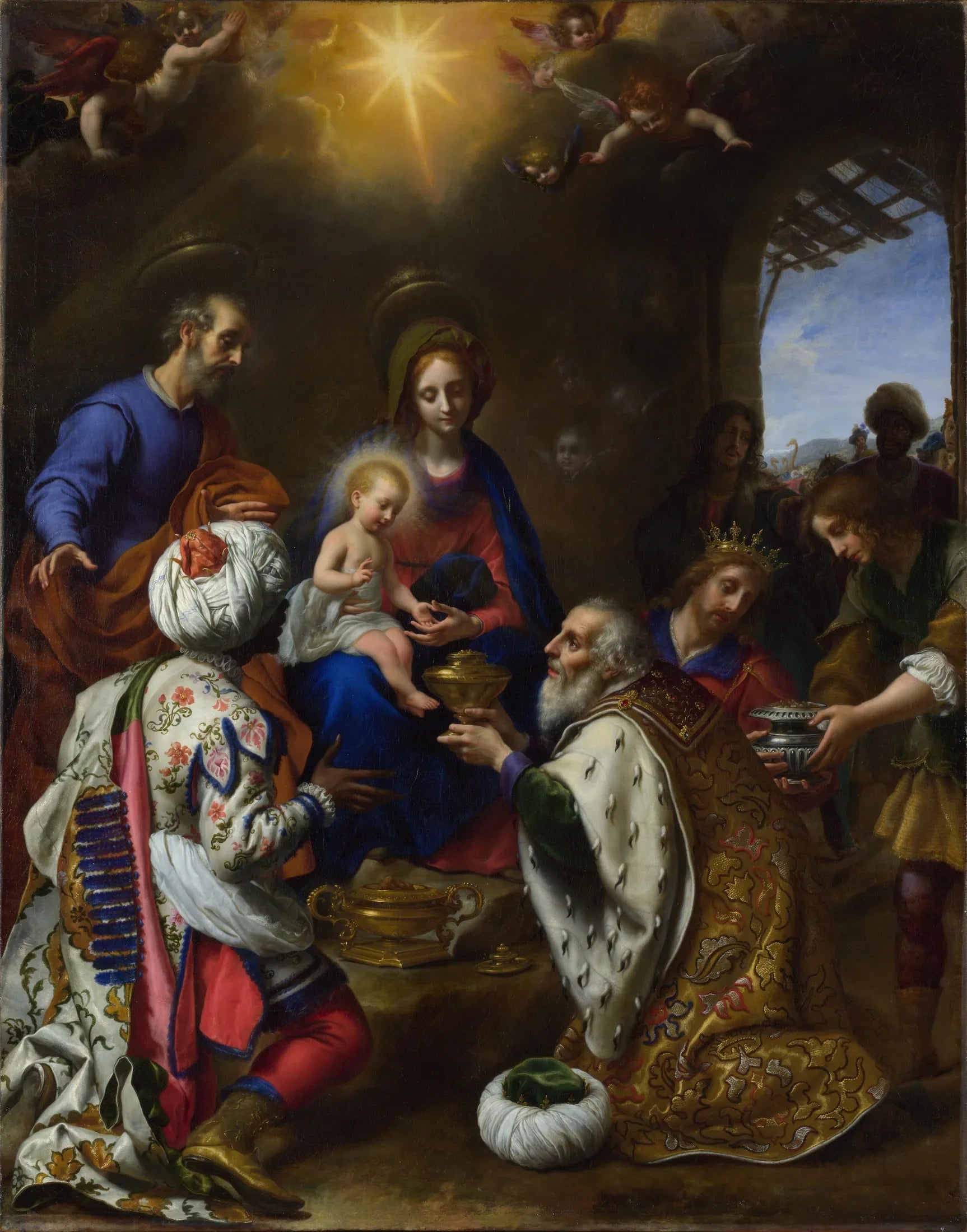 L'Adoration des Rois - Carlo Dolci image 1 reproduction d’œuvre d’art à l’huile