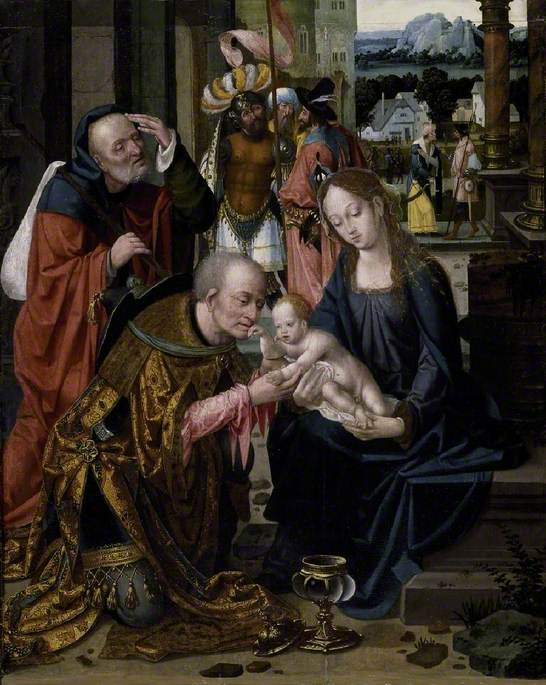 L'Adorazione dei Re - Joos van Cleve