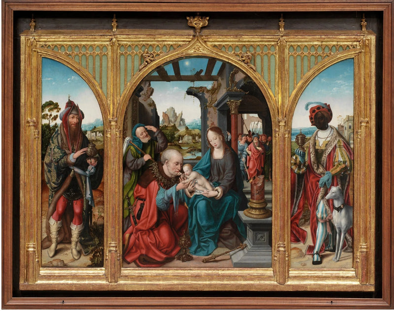 L'Adorazione dei Re Magi - Joos van Cleve