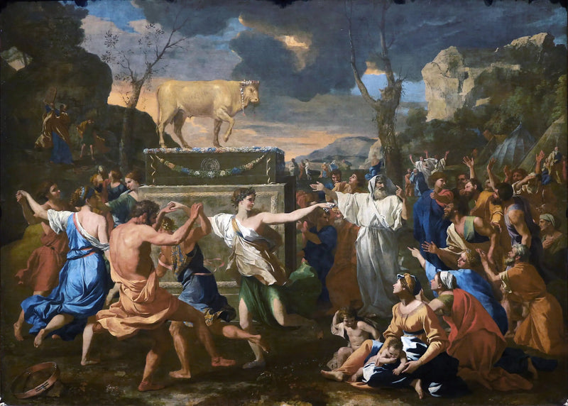 L'Adoration del Vitello d'Oro - Nicolas Poussin