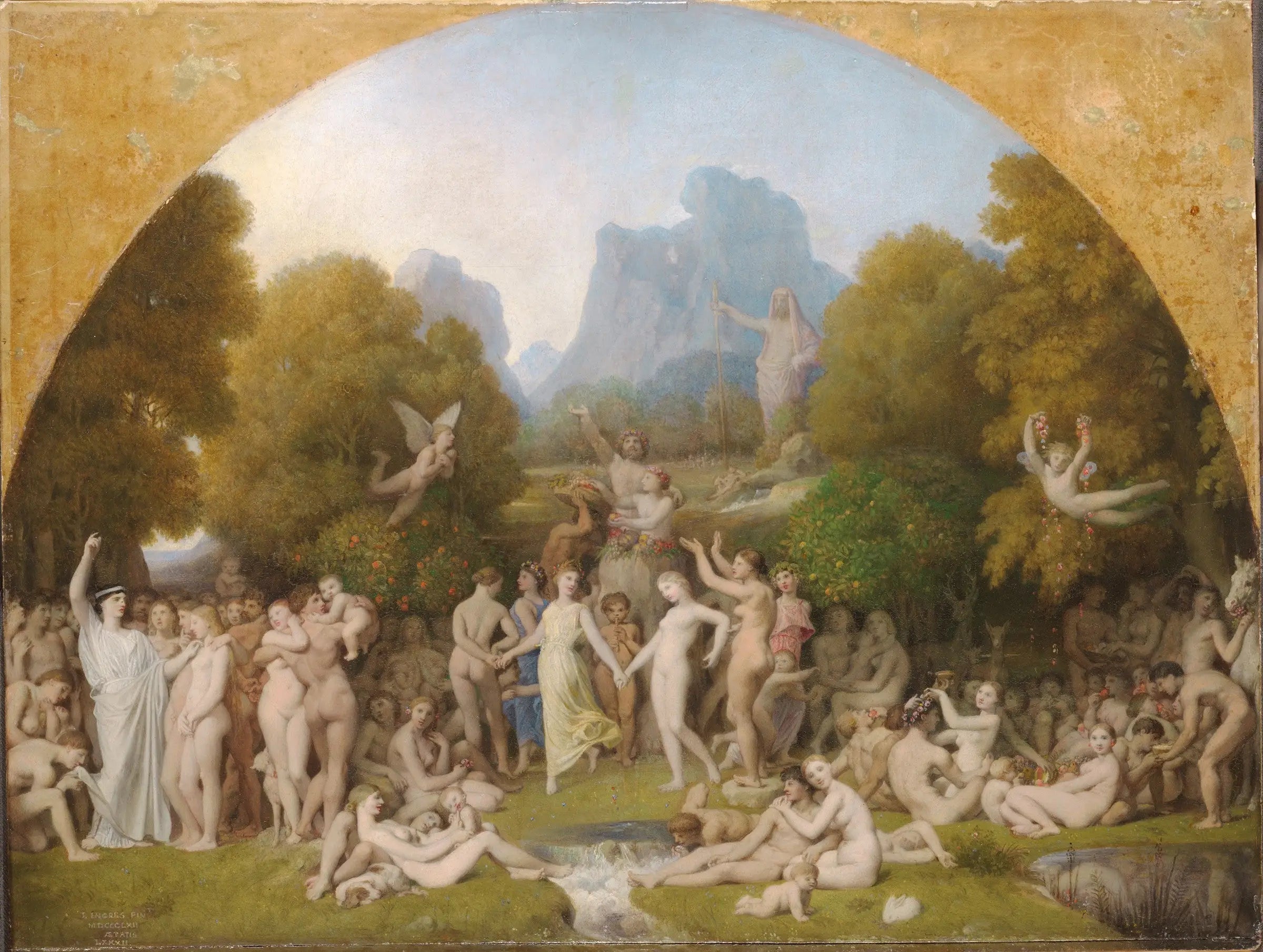 L’âge d’or - Jean-Auguste-Dominique Ingres - Alpha Reproduction