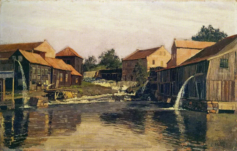 L'Akerselva a Nedre Foss - Edvard Munch