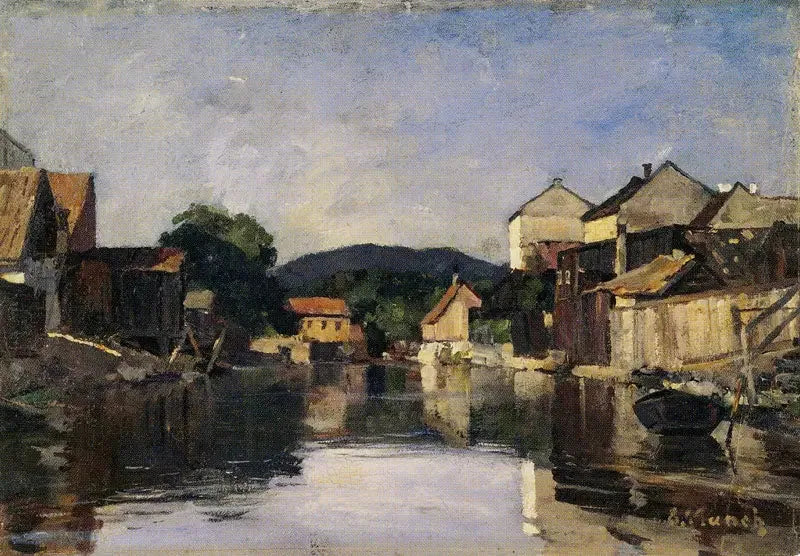 L'Akerselva a Slåmotgangen - Edvard Munch