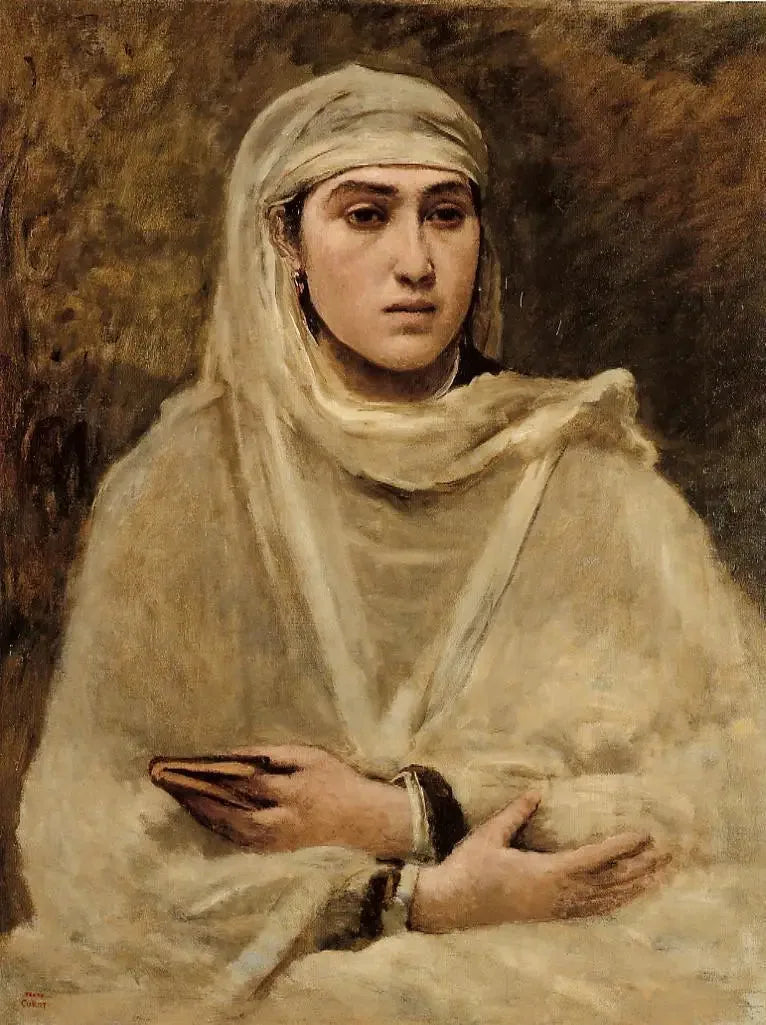 L’Algérienne - Jean-Baptiste Camille Corot image 1 tableau peint à l’huile sur toile