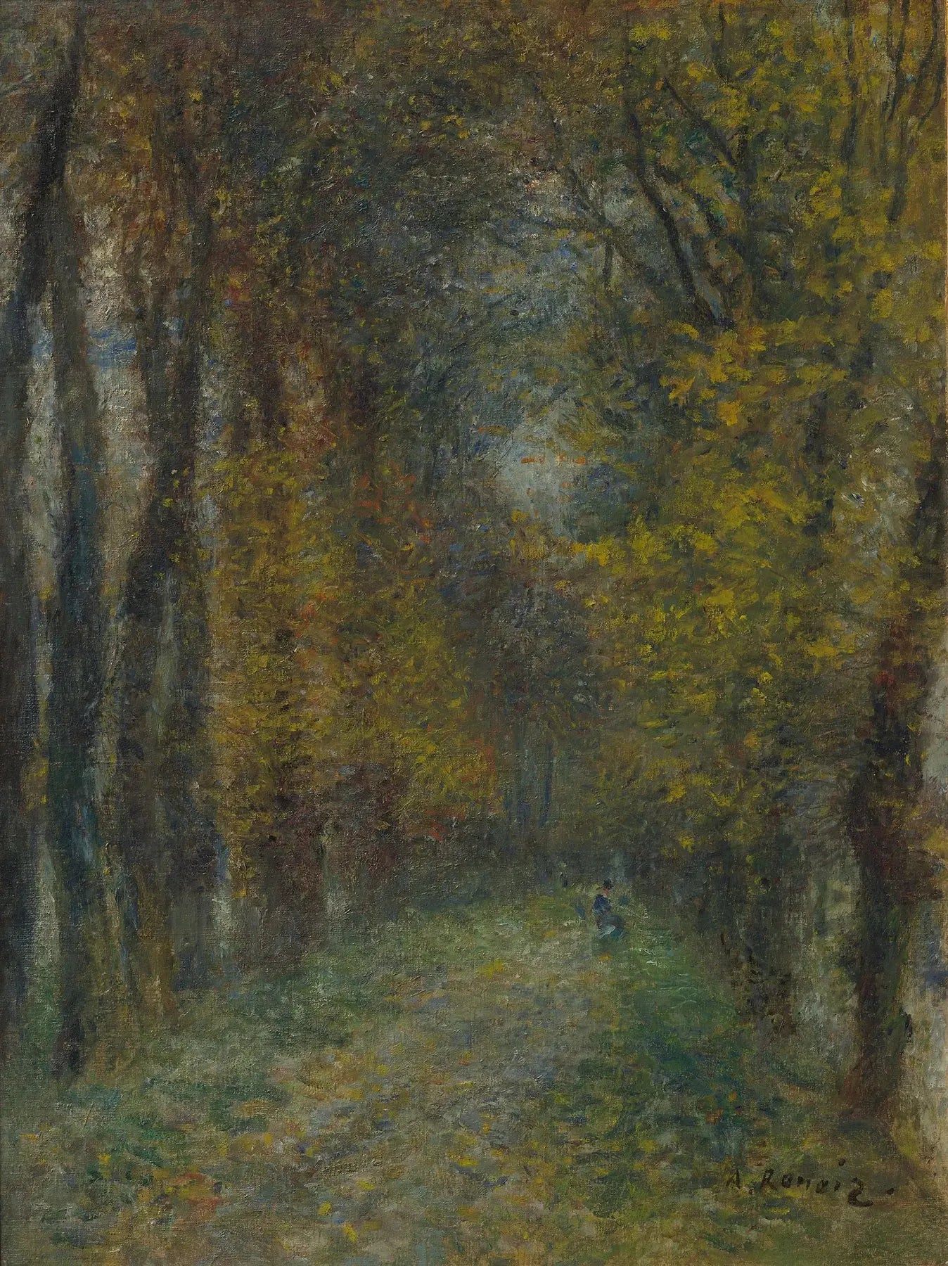 L'Allée couverte - Pierre-Auguste Renoir image 1 copie peinte à la main à l’huile