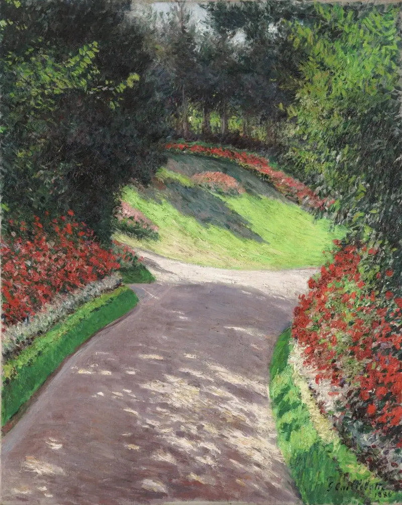 L'Viale del giardino - Gustave Caillebotte