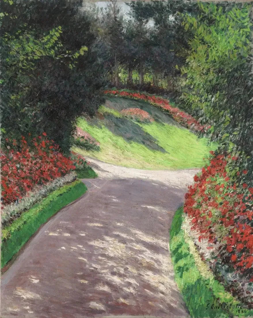 L'Viale del giardino - Gustave Caillebotte