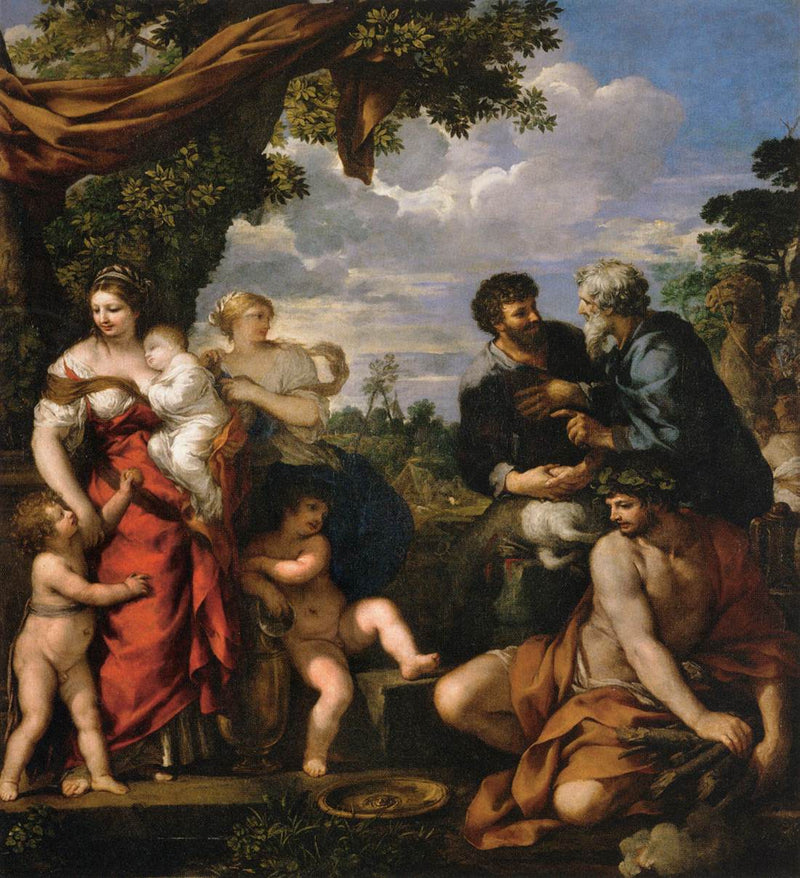 L'alleanza di Giacobbe e Labano - Pietro da Cortona
