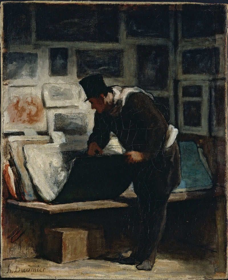 L'amateur d'estampes - Honoré Daumier