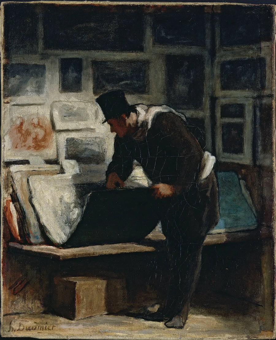 L'amateur d'estampes - Honoré Daumier
