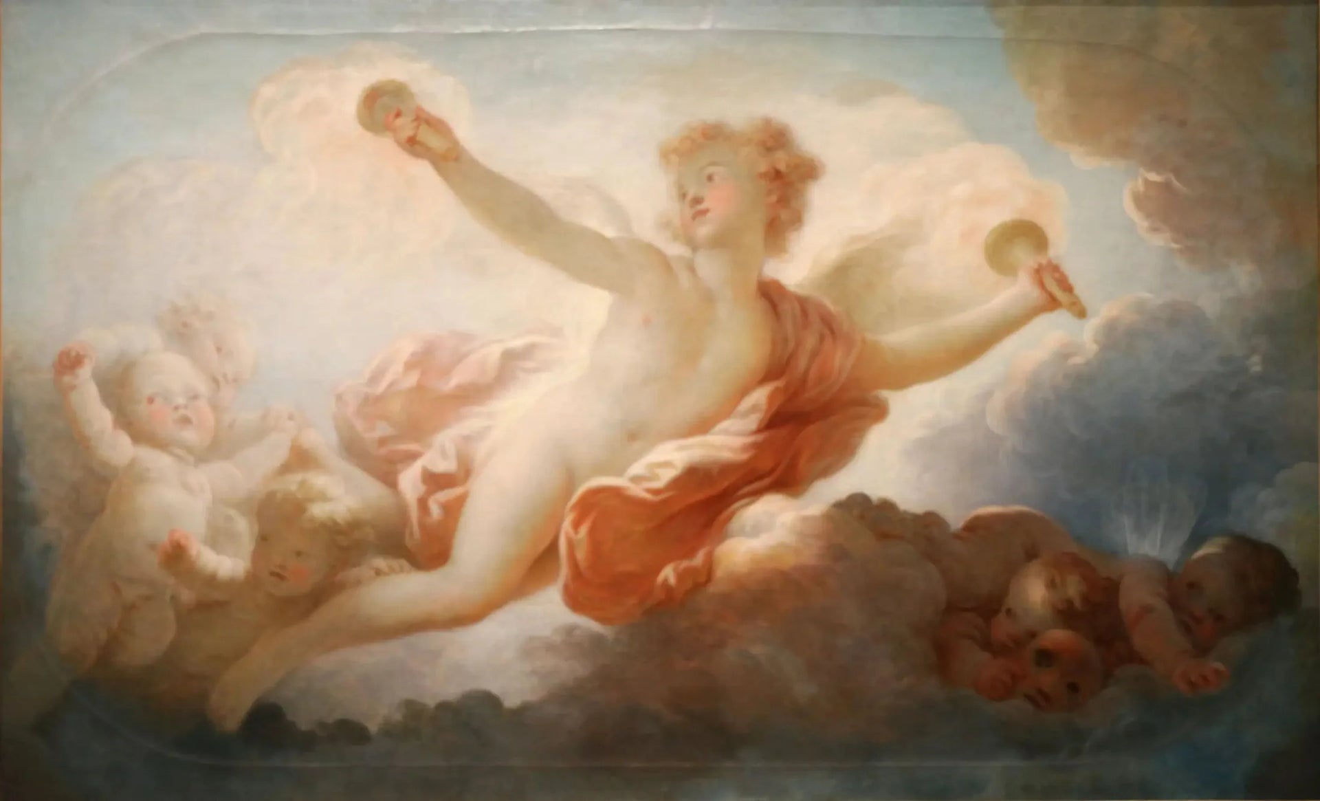L'Amour embrasse l'Univers - Jean-Honoré Fragonard image 1 reproduction réalisée par Alpha Reproduction