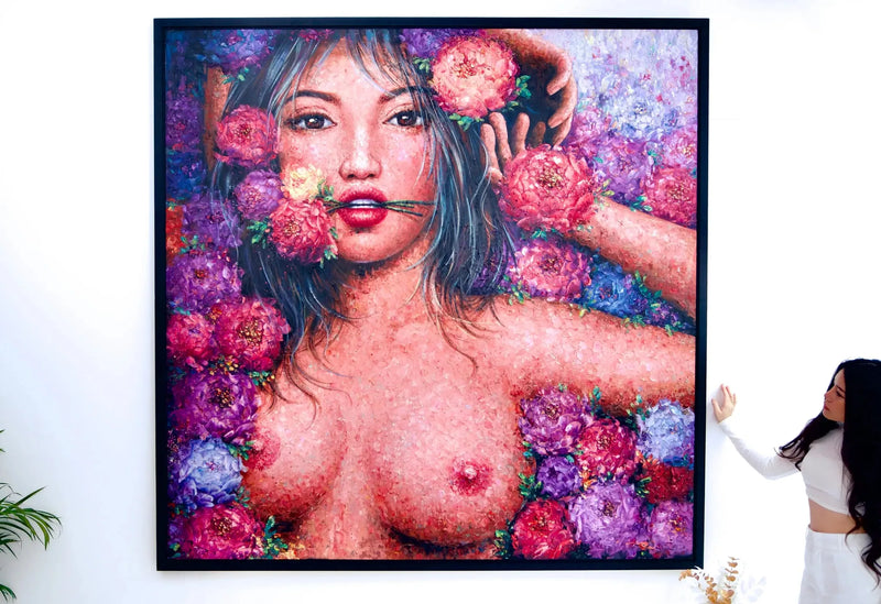 Amore in fiore | Dimensioni: 200x200 cm