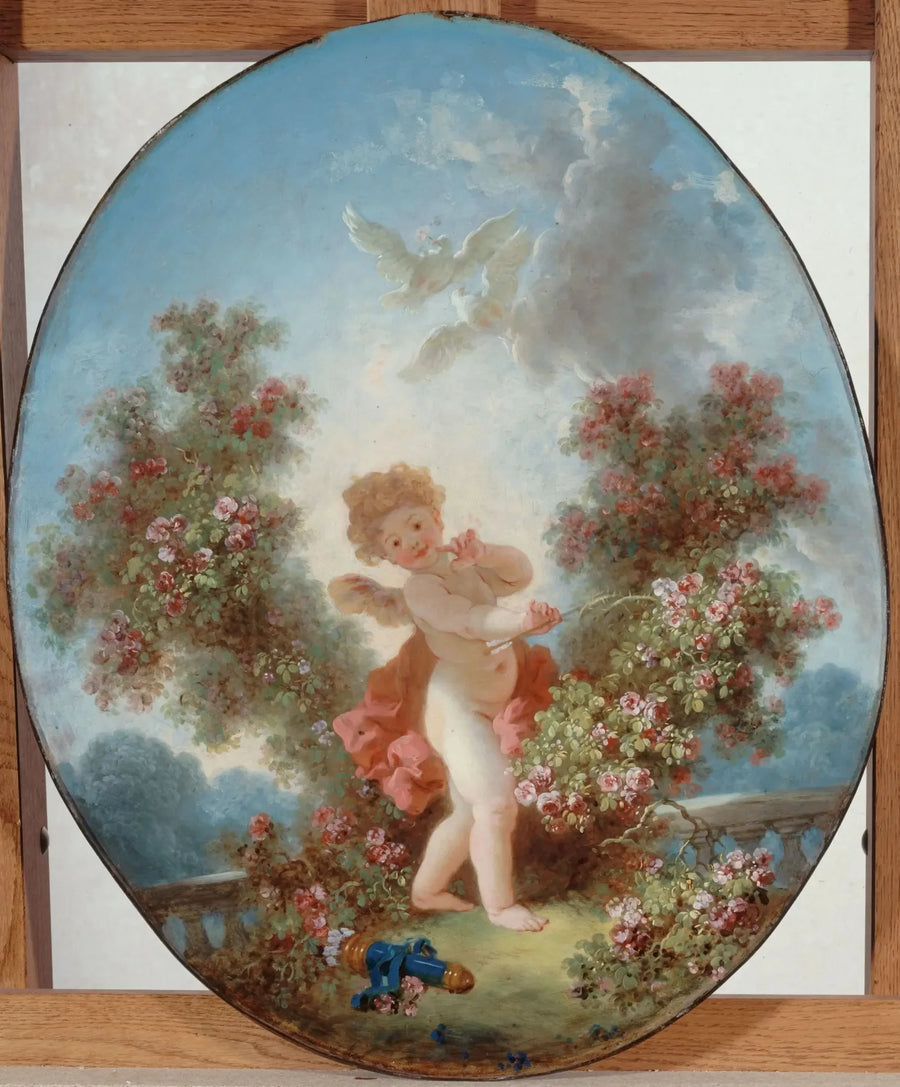 L'Amour en sentinella - Jean-Honoré Fragonard