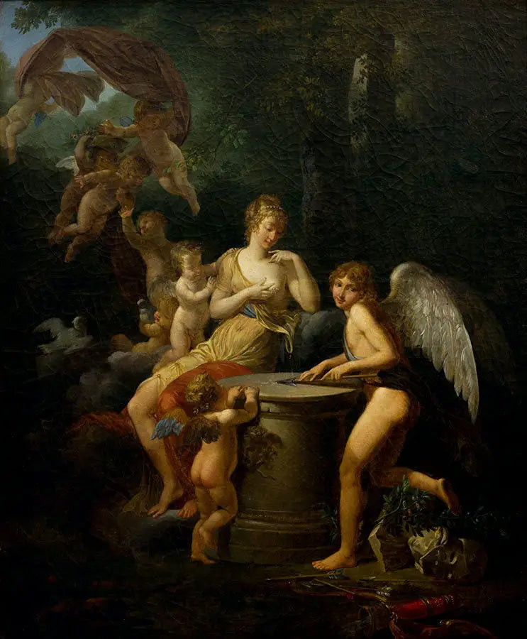 L'Amour vaincu par la Chasteté - François Gérard image 1 reproduction de peinture à l’huile