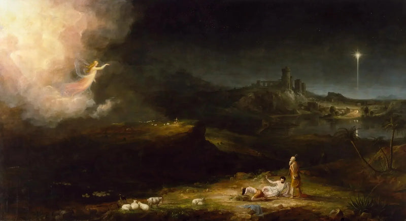 L'angelo apparendo ai pastori - Thomas Cole