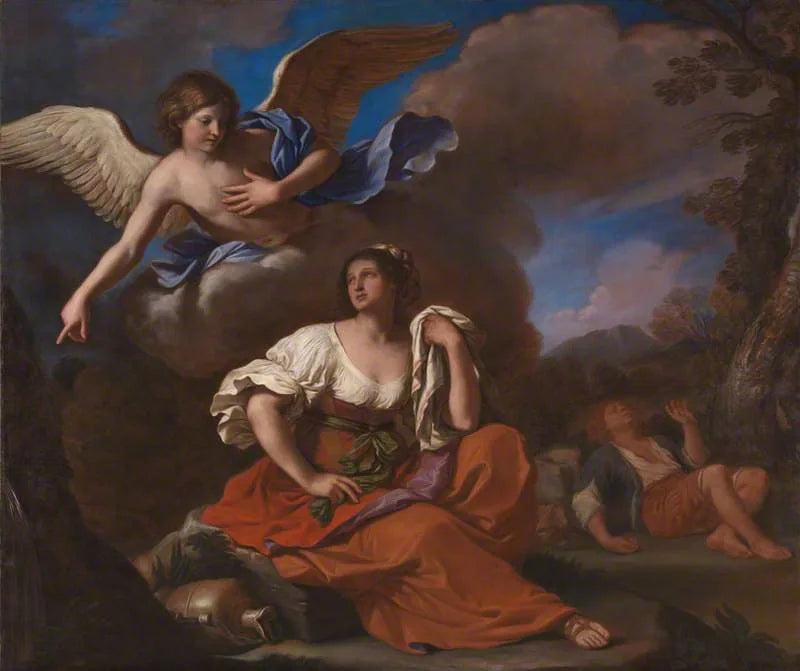 L'angelo appare ad Agar e Ismaele - Guercino