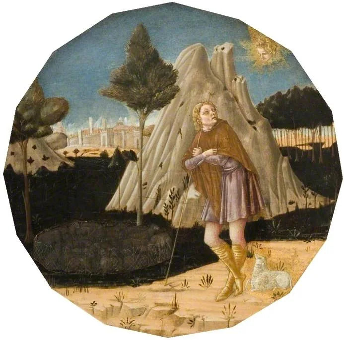 L'angelo appare a Gioacchino - Matteo di Giovanni