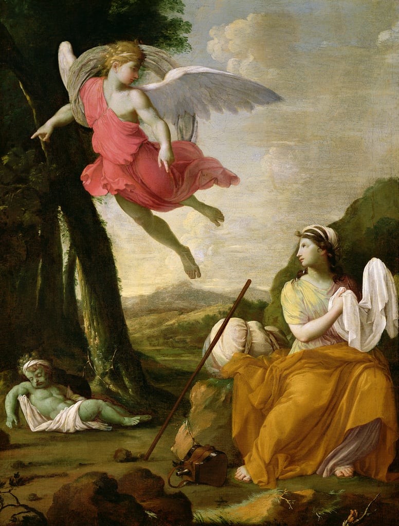 L'Angelo del Signore appare nel deserto ad Agar - Eustache Le Sueur