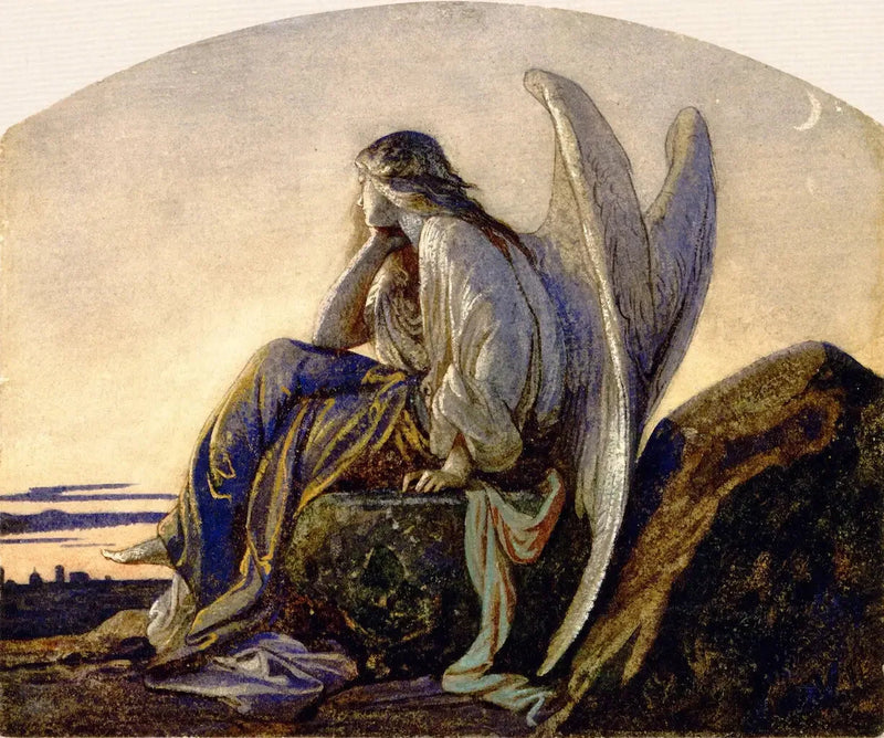 L'Ange della sera che veglia su una città - Alexandre Cabanel