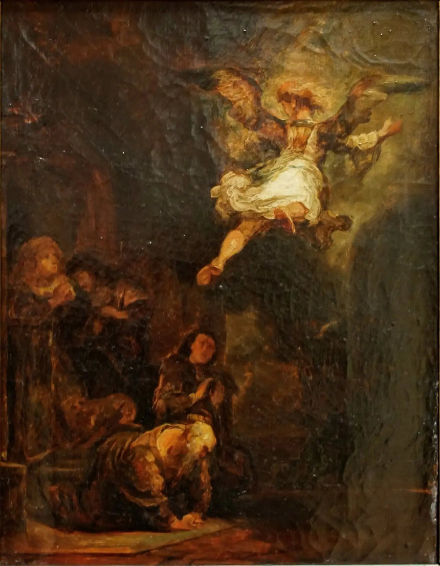 L'angelo Raffaele che lascia Tobia - Eugène Delacroix