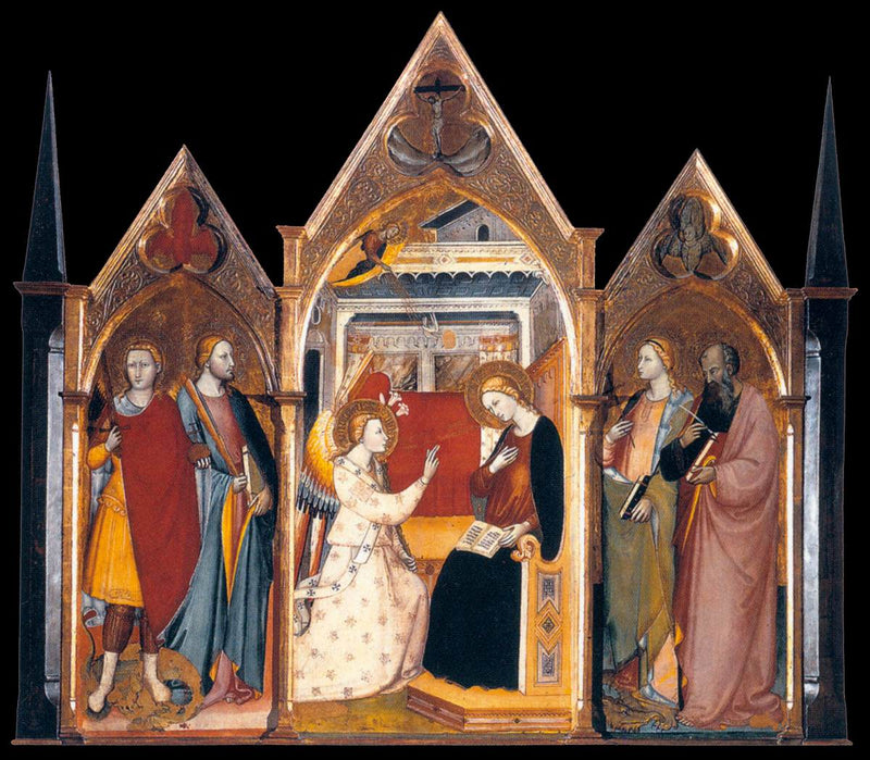 L'Annunciazione con quattro santi - Bicci di Lorenzo