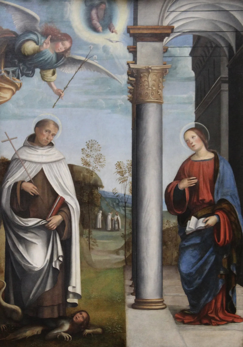 L'Annunciazione con San Albert Carmelitano - Francesco Francia