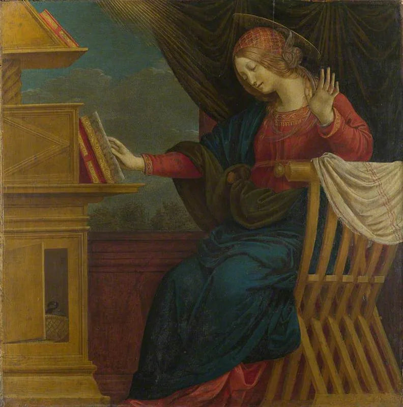 L'Annunciazione : La Vergine Maria - Gaudenzio Ferrari