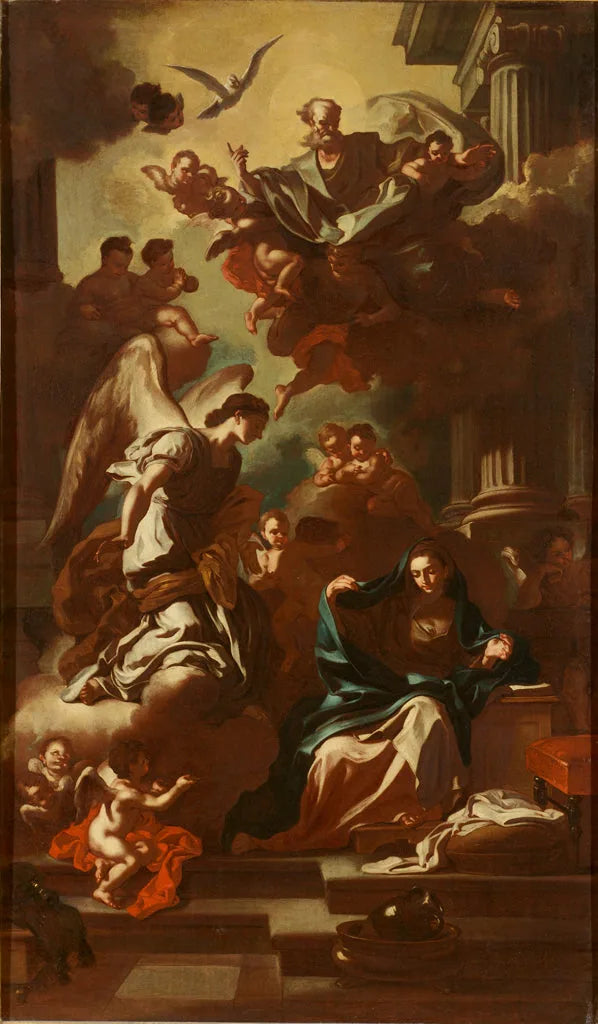 L'Annunciazione, modello per il retablo della chiesa di San Rocco - Francesco Solimena