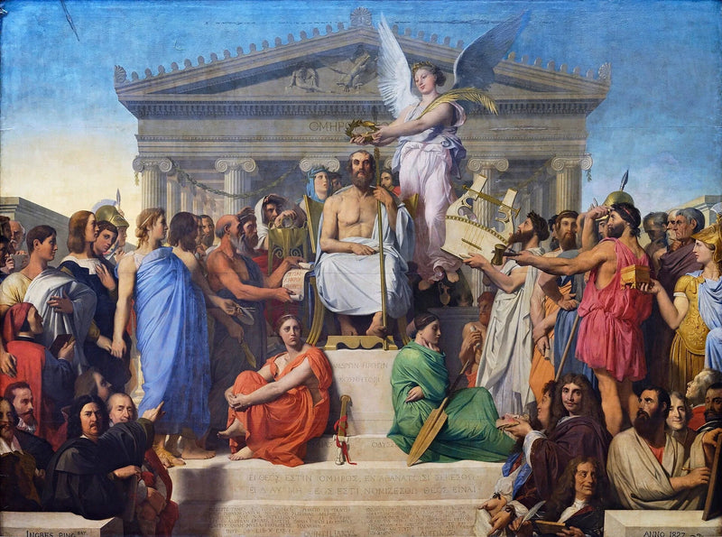 L'Apoteosi di Omero - Jean-Auguste-Dominique Ingres