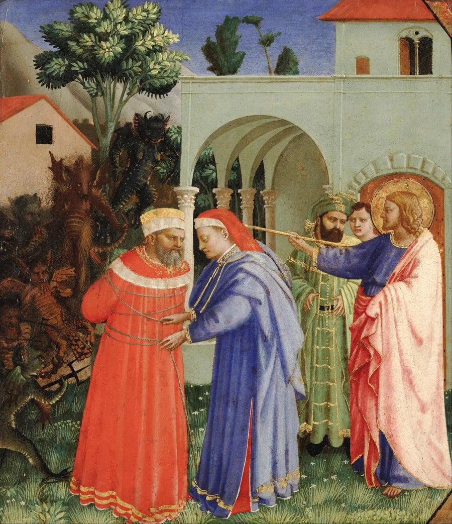 L'apôtre santo Giacomo il Maggiore che libera il mago Ermogeno - Fra Angelico
