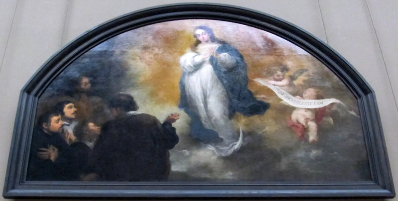 L'Apparizione dell'Immacolata Concezione a sei personaggi - Bartolomé Esteban Murillo