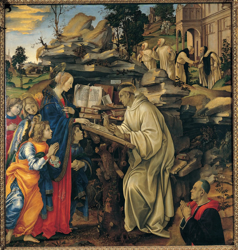 L'Apparizione della Vergine a san Bernardo - Filippino Lippi